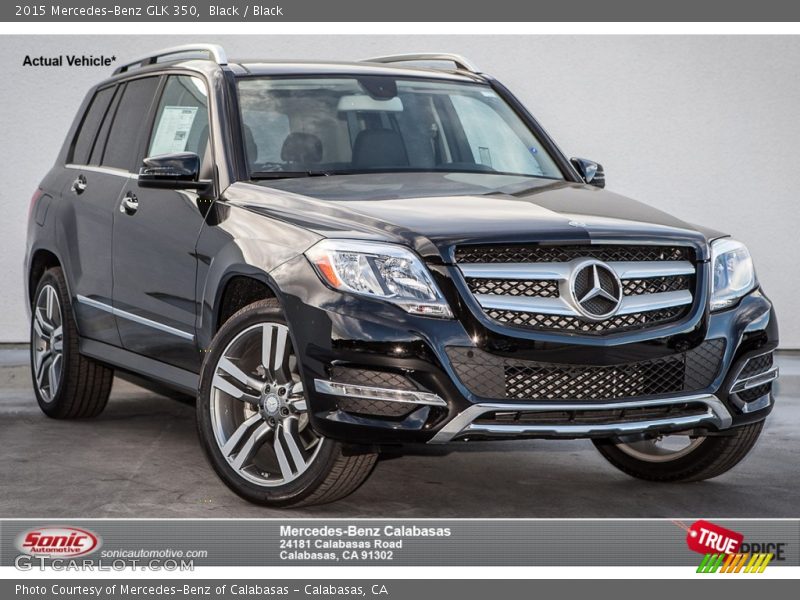 Black / Black 2015 Mercedes-Benz GLK 350