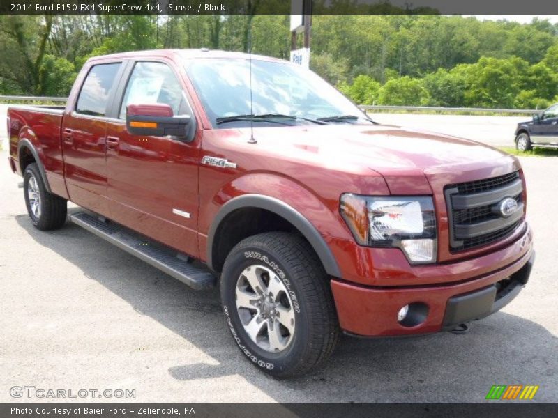 Sunset / Black 2014 Ford F150 FX4 SuperCrew 4x4