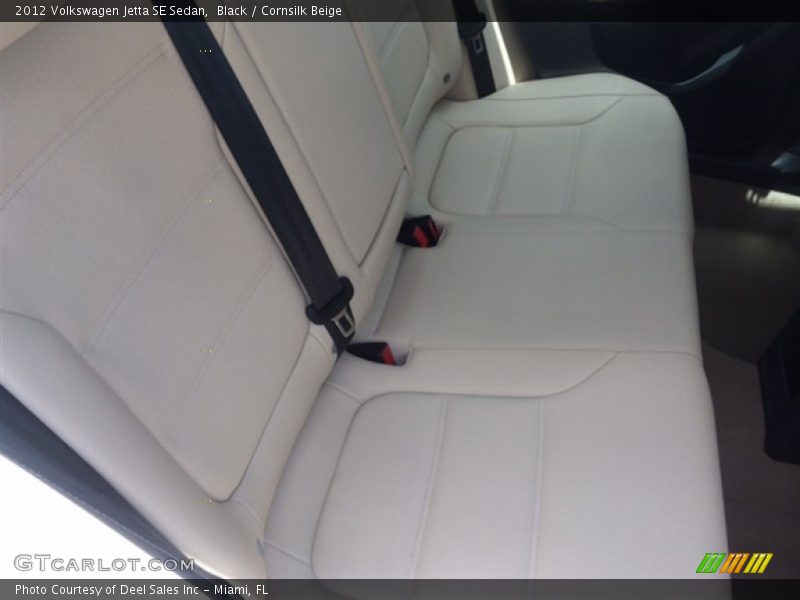 Black / Cornsilk Beige 2012 Volkswagen Jetta SE Sedan