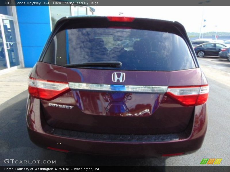 Dark Cherry Pearl II / Beige 2012 Honda Odyssey EX-L