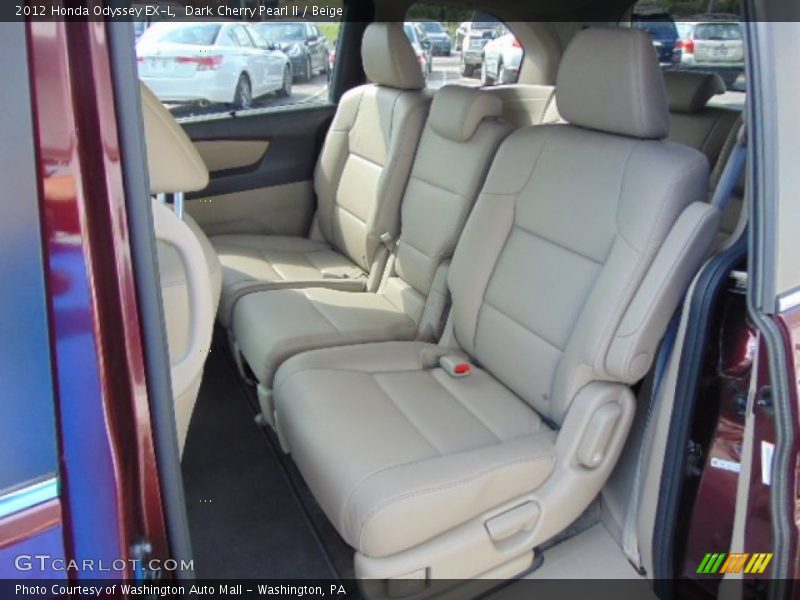 Dark Cherry Pearl II / Beige 2012 Honda Odyssey EX-L