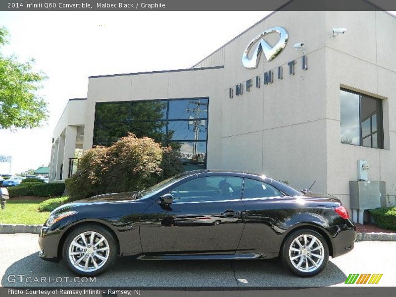 Malbec Black / Graphite 2014 Infiniti Q60 Convertible