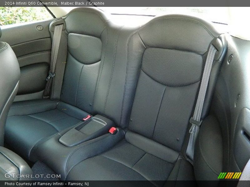 Rear Seat of 2014 Q60 Convertible