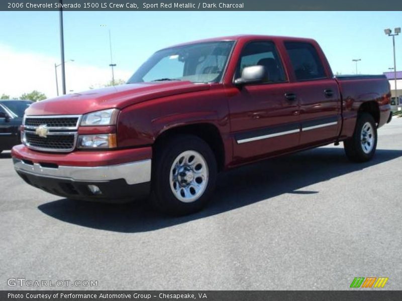 Sport Red Metallic / Dark Charcoal 2006 Chevrolet Silverado 1500 LS Crew Cab