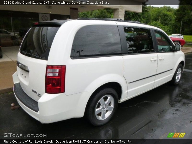 Stone White / Dark Slate Gray/Light Shale 2010 Dodge Grand Caravan SXT