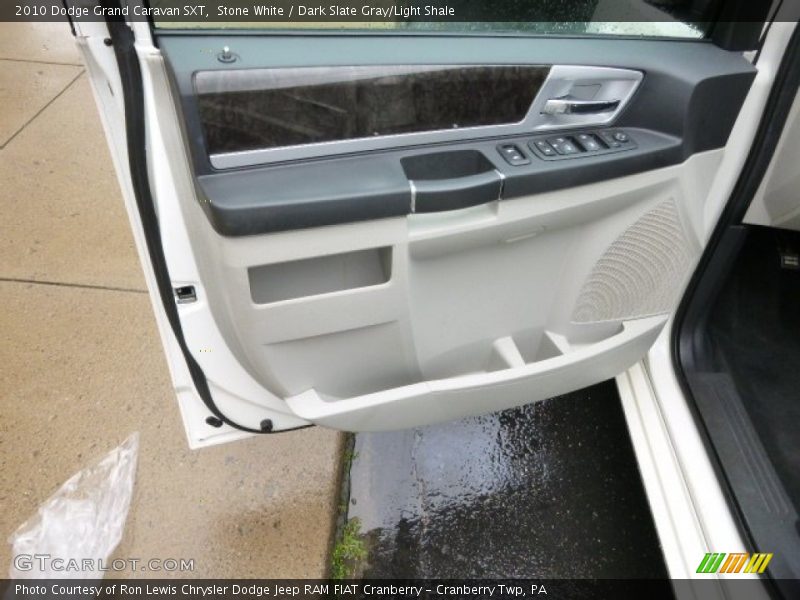 Stone White / Dark Slate Gray/Light Shale 2010 Dodge Grand Caravan SXT