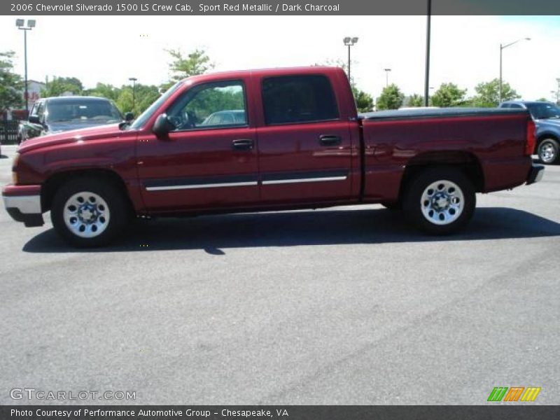 Sport Red Metallic / Dark Charcoal 2006 Chevrolet Silverado 1500 LS Crew Cab