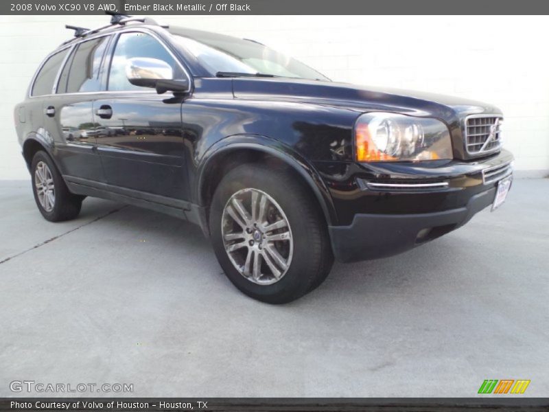 Ember Black Metallic / Off Black 2008 Volvo XC90 V8 AWD