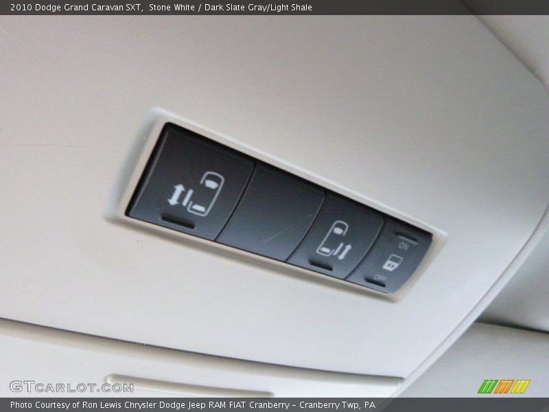 Stone White / Dark Slate Gray/Light Shale 2010 Dodge Grand Caravan SXT