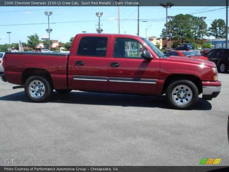 Sport Red Metallic / Dark Charcoal 2006 Chevrolet Silverado 1500 LS Crew Cab