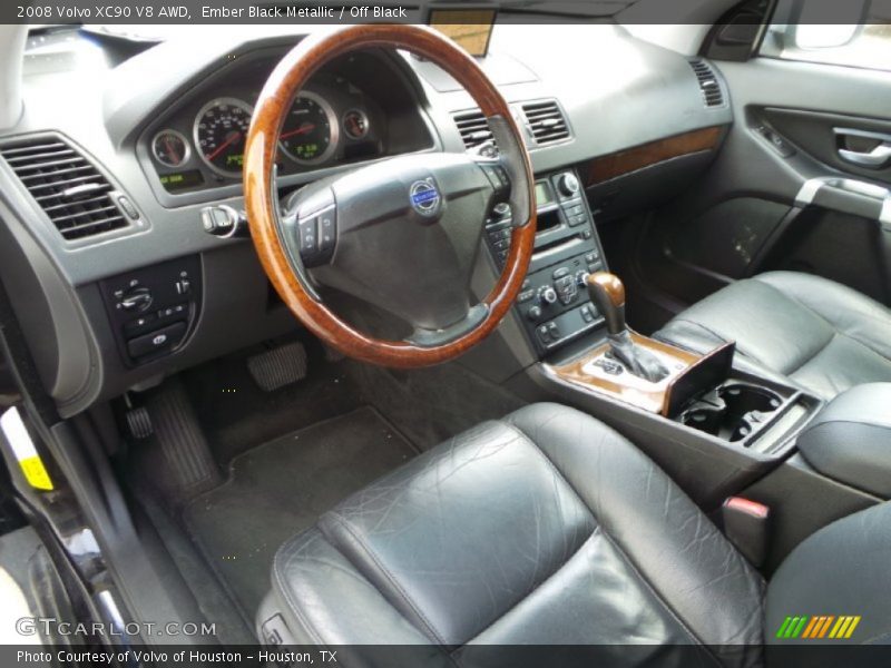 Ember Black Metallic / Off Black 2008 Volvo XC90 V8 AWD