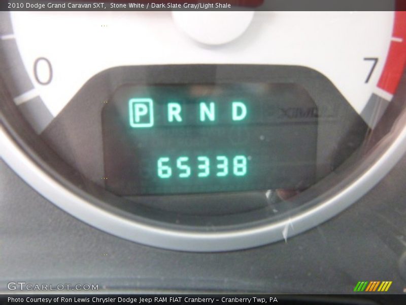 Stone White / Dark Slate Gray/Light Shale 2010 Dodge Grand Caravan SXT