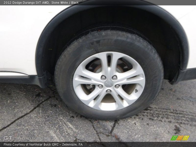 Stone White / Black 2012 Dodge Durango SXT AWD