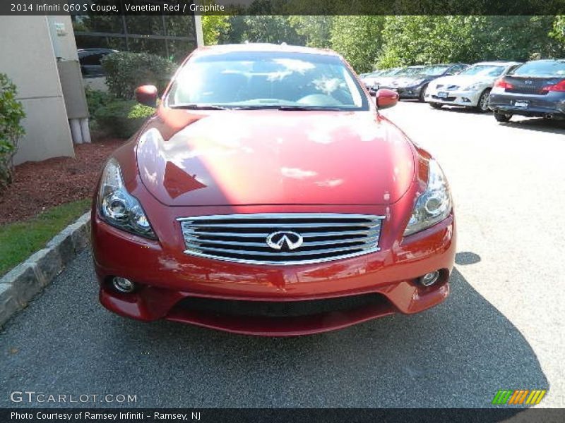 Venetian Red / Graphite 2014 Infiniti Q60 S Coupe