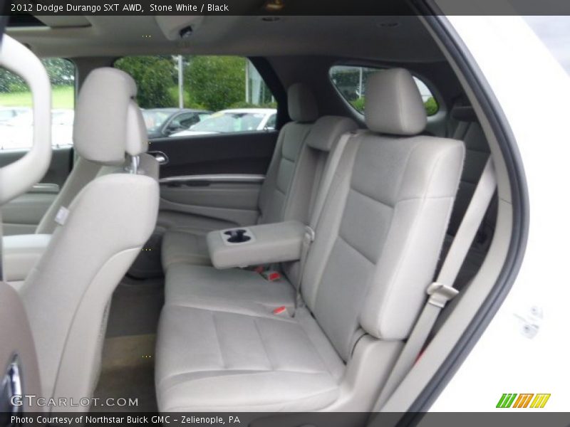 Stone White / Black 2012 Dodge Durango SXT AWD