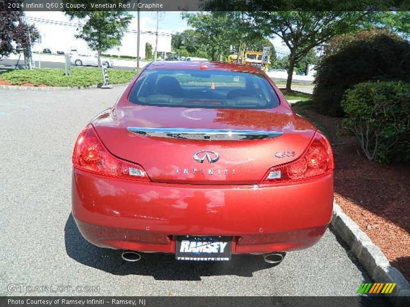 Venetian Red / Graphite 2014 Infiniti Q60 S Coupe
