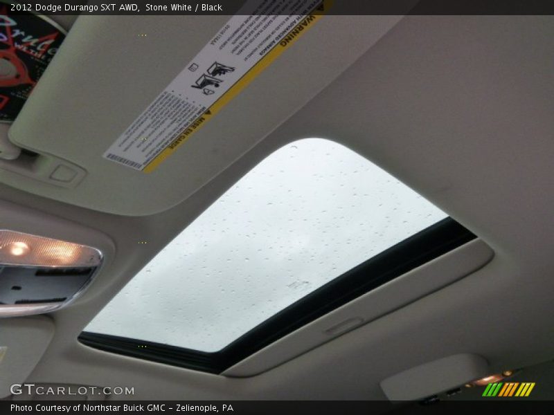 Stone White / Black 2012 Dodge Durango SXT AWD