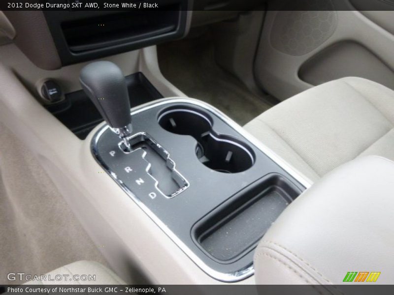 Stone White / Black 2012 Dodge Durango SXT AWD