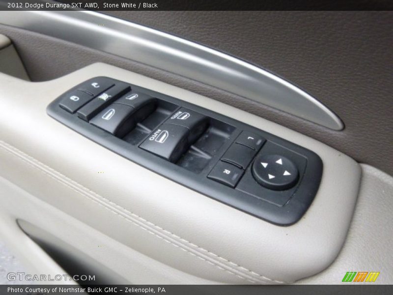 Stone White / Black 2012 Dodge Durango SXT AWD
