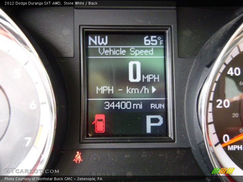 Stone White / Black 2012 Dodge Durango SXT AWD
