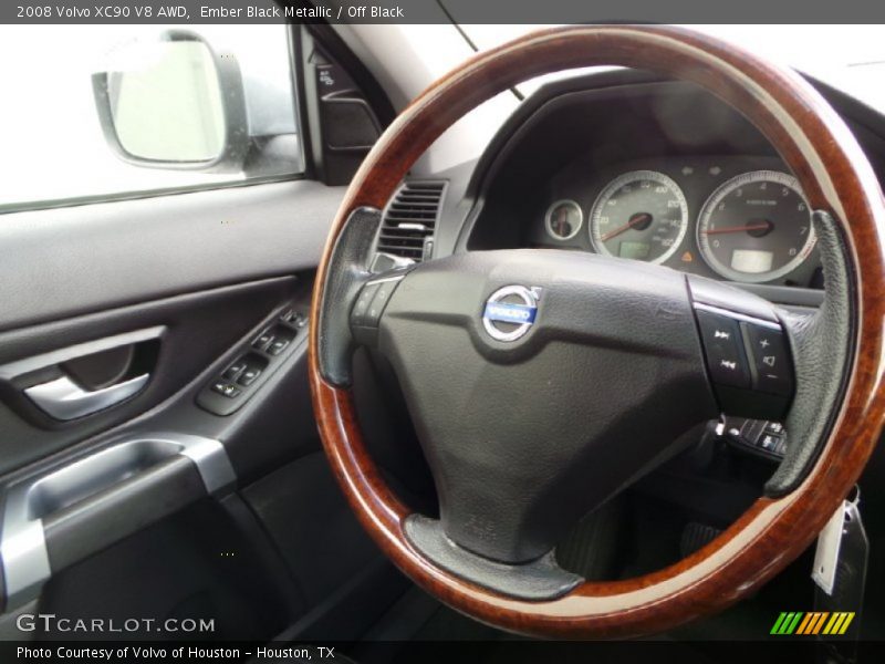 Ember Black Metallic / Off Black 2008 Volvo XC90 V8 AWD