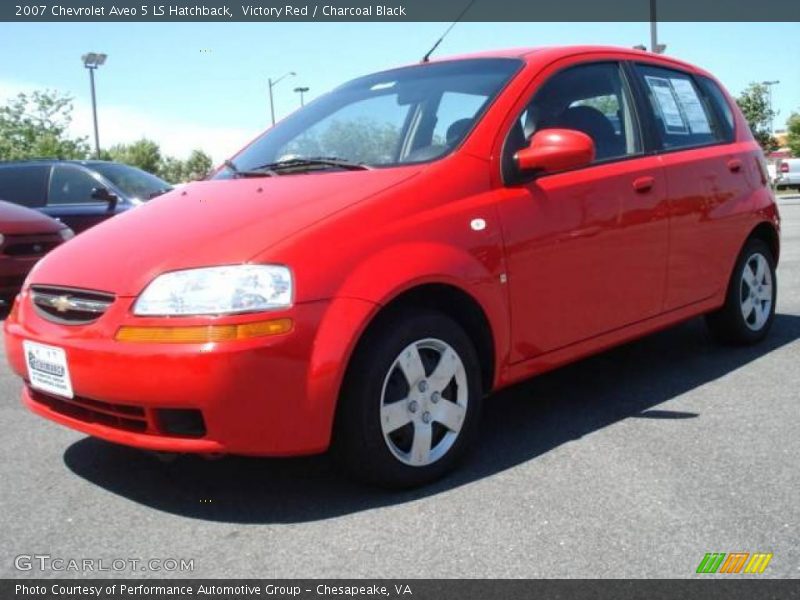 Victory Red / Charcoal Black 2007 Chevrolet Aveo 5 LS Hatchback