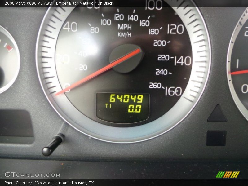 Ember Black Metallic / Off Black 2008 Volvo XC90 V8 AWD