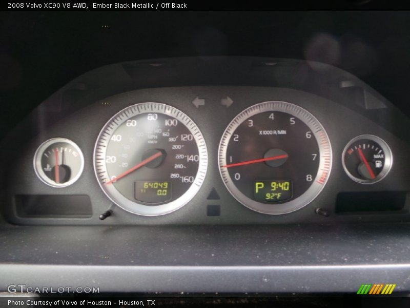 Ember Black Metallic / Off Black 2008 Volvo XC90 V8 AWD