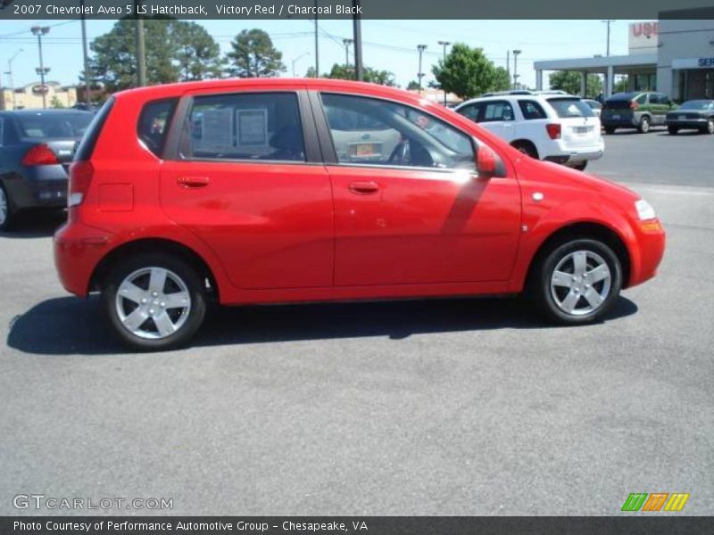 Victory Red / Charcoal Black 2007 Chevrolet Aveo 5 LS Hatchback