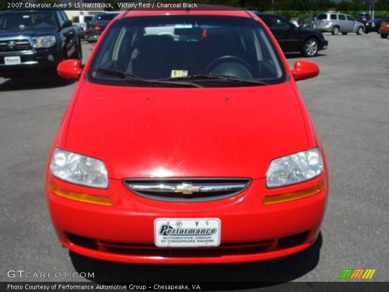 Victory Red / Charcoal Black 2007 Chevrolet Aveo 5 LS Hatchback