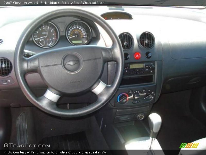 Victory Red / Charcoal Black 2007 Chevrolet Aveo 5 LS Hatchback