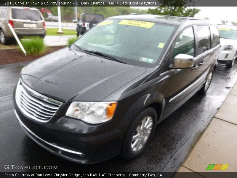 Dark Charcoal Pearl / Black/Light Graystone 2011 Chrysler Town & Country Touring - L