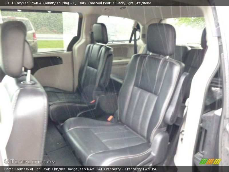 Dark Charcoal Pearl / Black/Light Graystone 2011 Chrysler Town & Country Touring - L