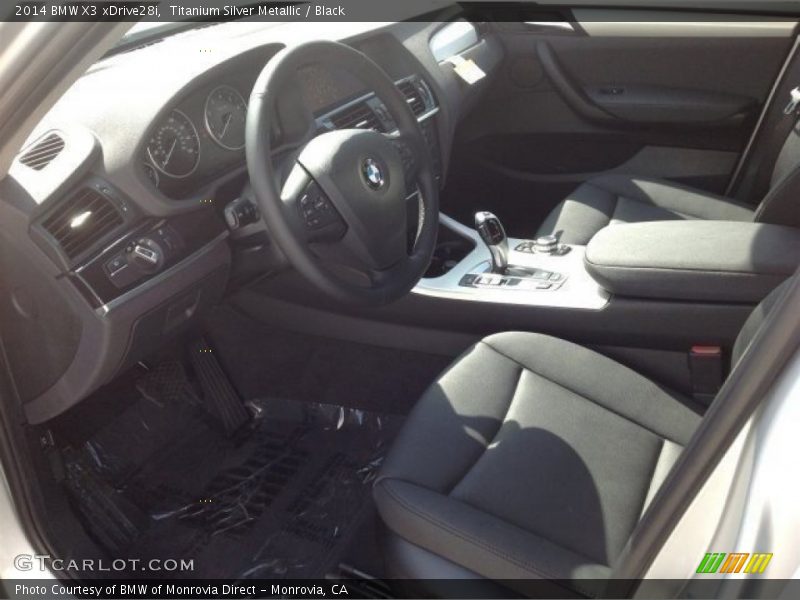 Titanium Silver Metallic / Black 2014 BMW X3 xDrive28i