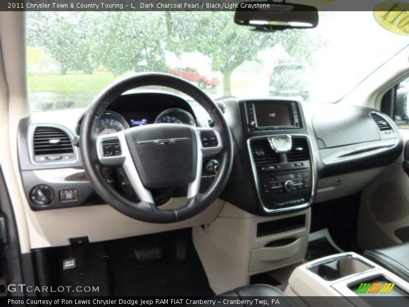 Dark Charcoal Pearl / Black/Light Graystone 2011 Chrysler Town & Country Touring - L