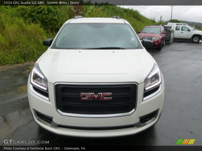 Summit White / Ebony 2014 GMC Acadia SLE AWD