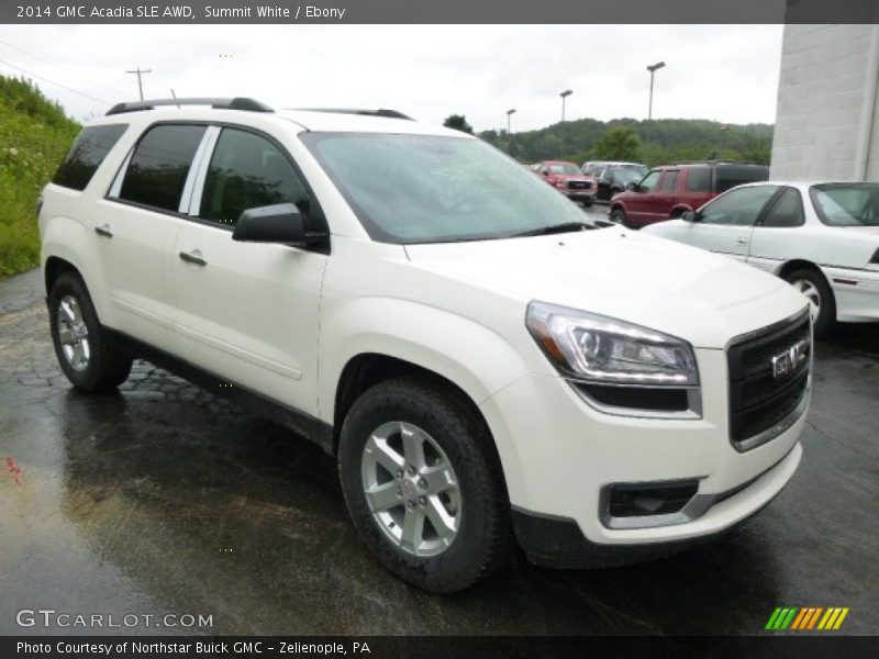 Summit White / Ebony 2014 GMC Acadia SLE AWD