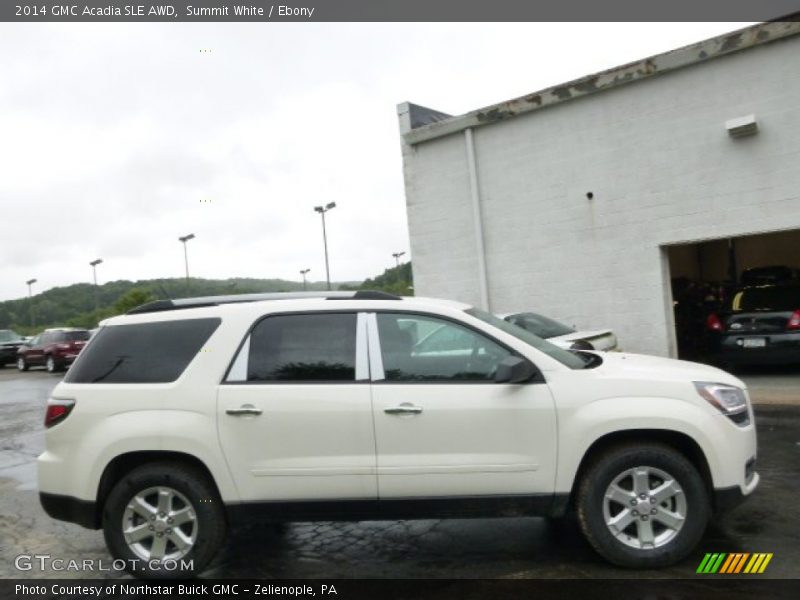 Summit White / Ebony 2014 GMC Acadia SLE AWD