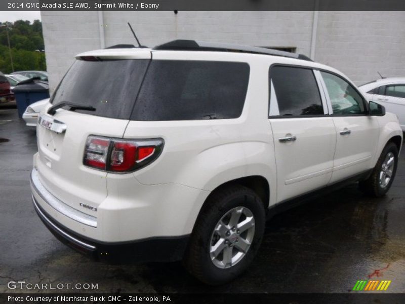 Summit White / Ebony 2014 GMC Acadia SLE AWD