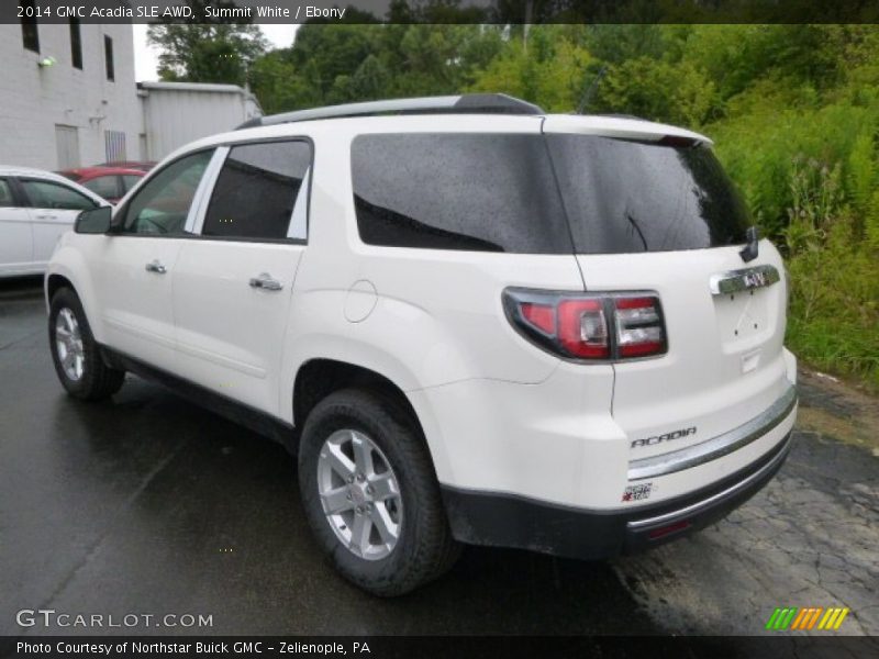 Summit White / Ebony 2014 GMC Acadia SLE AWD