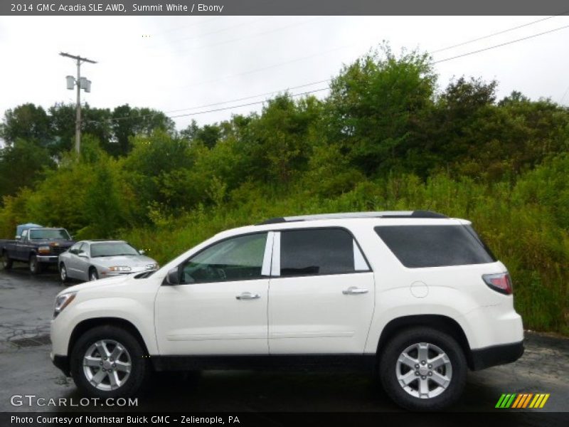 Summit White / Ebony 2014 GMC Acadia SLE AWD