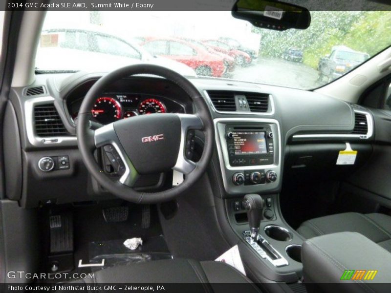 Summit White / Ebony 2014 GMC Acadia SLE AWD