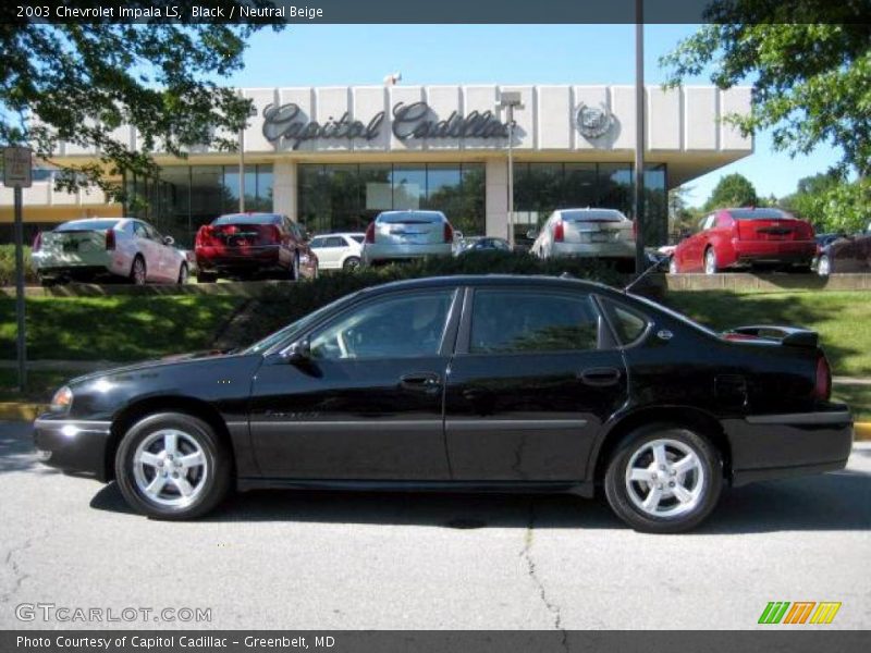 Black / Neutral Beige 2003 Chevrolet Impala LS