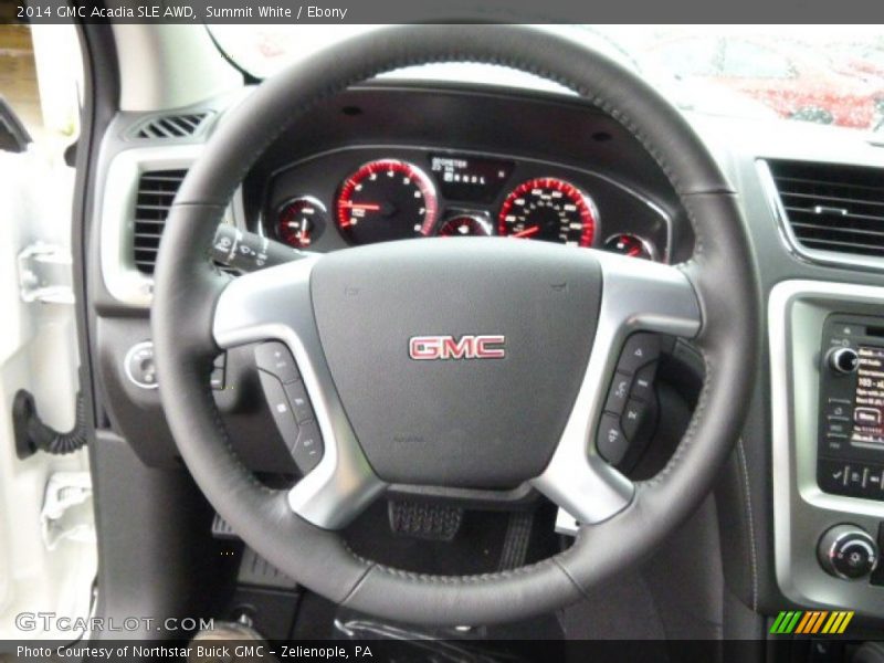 Summit White / Ebony 2014 GMC Acadia SLE AWD