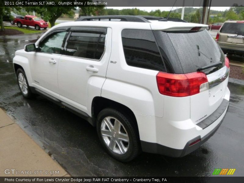 Olympic White / Brownstone 2011 GMC Terrain SLT AWD