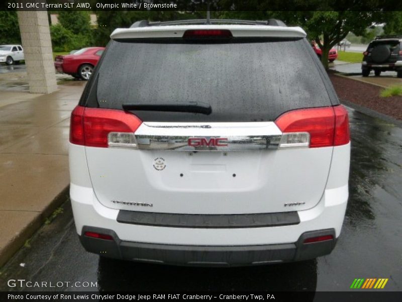 Olympic White / Brownstone 2011 GMC Terrain SLT AWD