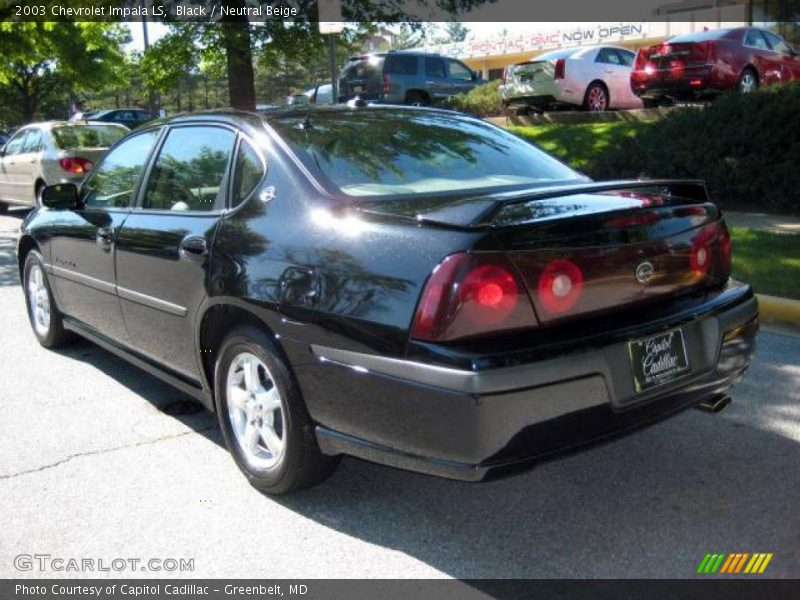 Black / Neutral Beige 2003 Chevrolet Impala LS