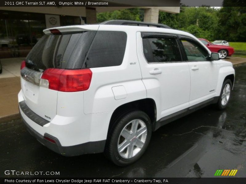 Olympic White / Brownstone 2011 GMC Terrain SLT AWD
