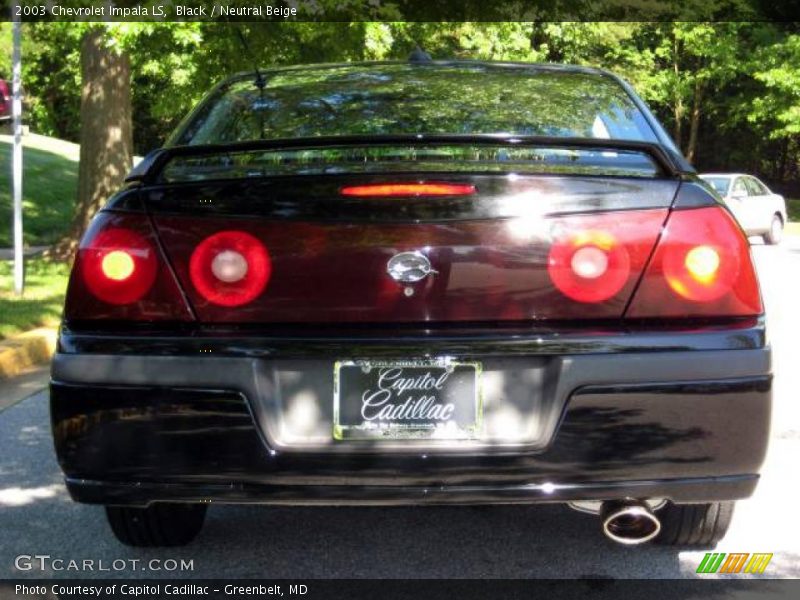 Black / Neutral Beige 2003 Chevrolet Impala LS