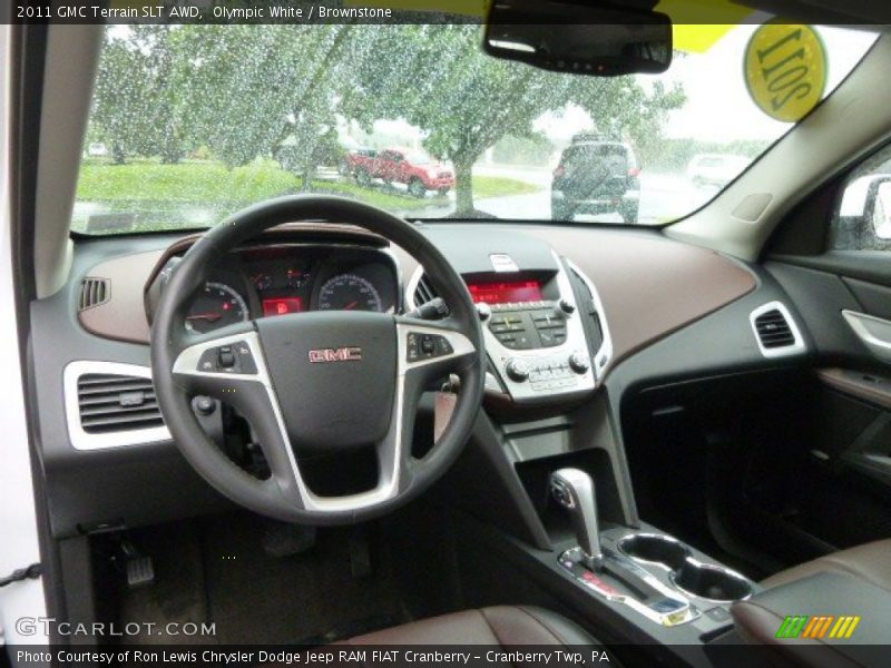 Olympic White / Brownstone 2011 GMC Terrain SLT AWD